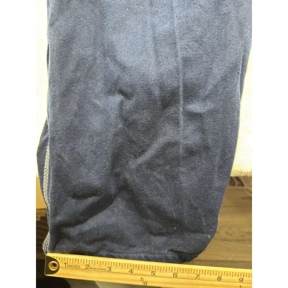Liberty Overalls Mens 34x30 Blue Denim Bib Workwear Cotton Relaxed Fit Pockets